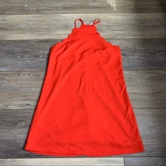 Lulu’s Endlessly Endearing Coral Red Dress - Picture 7 of 8